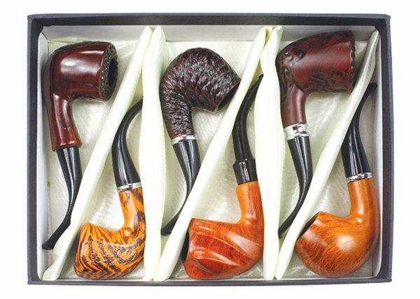 Nirvana Elegant Wood Look 6pc Pipe Set GS30358