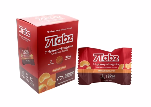 7Tabz 30mg 7-OH – Tangerine Flavor – 1-Tablet 40pk