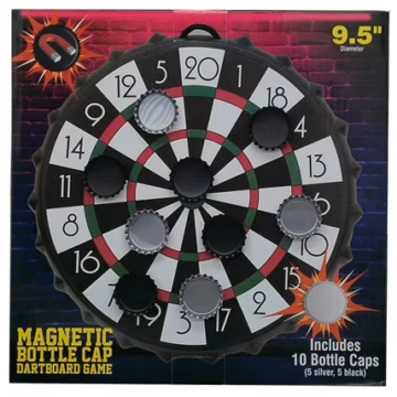 Magnetic Bottle Cap Dartboard Game