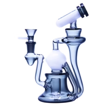 9" Cheech Color Glass Recycler Water Pipe