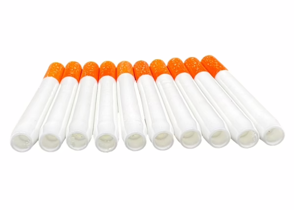 Ceramic Cigarette Style Tobacco Pipe 100pk