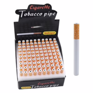 Ceramic Cigarette Style Tobacco Pipe 100pk