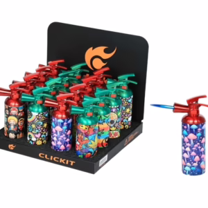 Click It Fire Extinguisher with Picture Wrap Torch Lighter 16pk