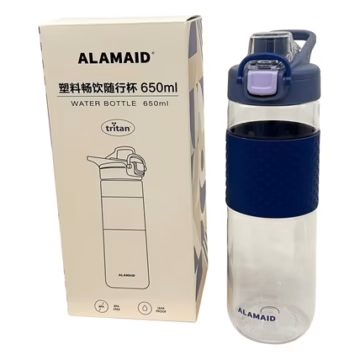 24oz Plastic Water Bottle with Safety Lock