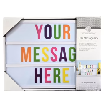 Customizable LED Light Up Message Box