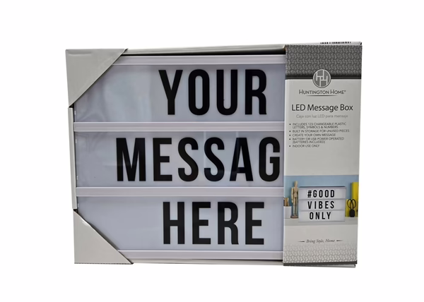 Customizable LED Light Up Message Box