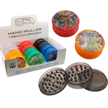 Hand Muller Cartoon Design 3pc Grinder 12pk