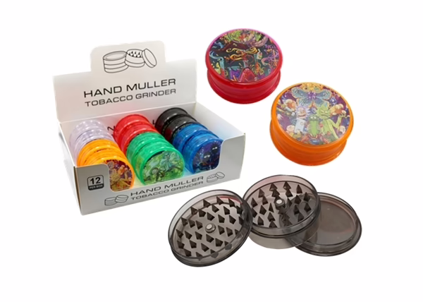 Hand Muller Cartoon Design 3pc Grinder 12pk