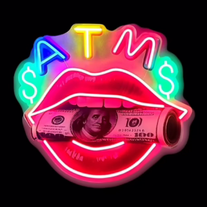Neon Sign Design Print – ATM