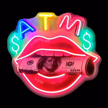 Neon Sign Design Print – ATM