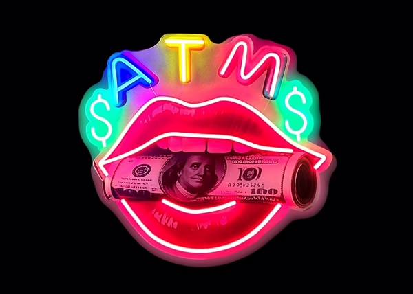 Neon Sign Design Print – ATM