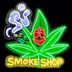 Neon Sign Design Print – Leaf Smoke Shop