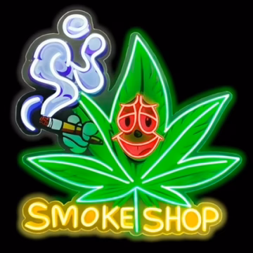 Neon Sign Design Print – Leaf Smoke Shop