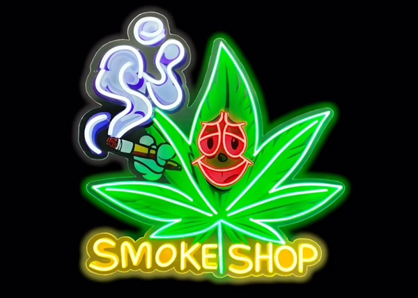 Neon Sign Design Print – Leaf Smoke Shop