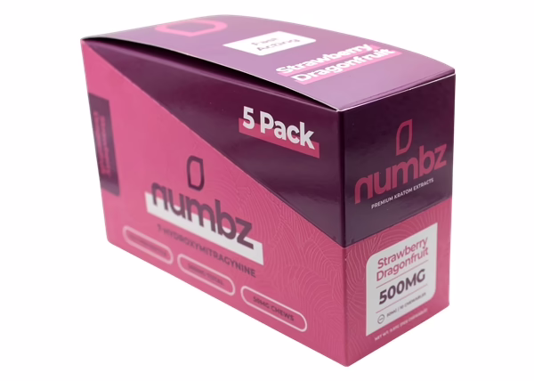 Numbz Strawberry Dragonfruit 7-OH 500mg 10-Tablet