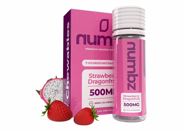 Numbz Strawberry Dragonfruit 7-OH 500mg 10-Tablet