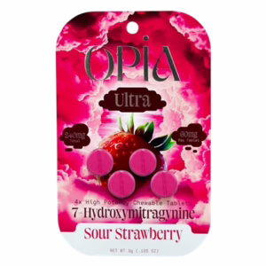 OPIA Ultra 60mg 7-OH – Sour Strawberry