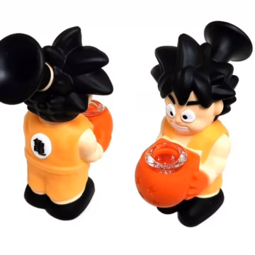Silicone Bubbler Water Pipe - Goku