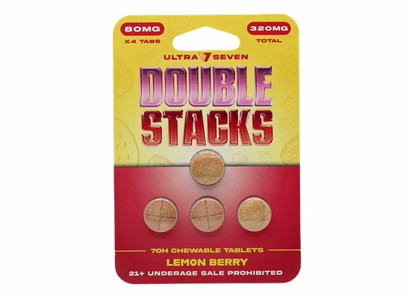 Ultra Seven Double Stacks 80mg 7-Oh 4-Tablets - Lemon Berry
