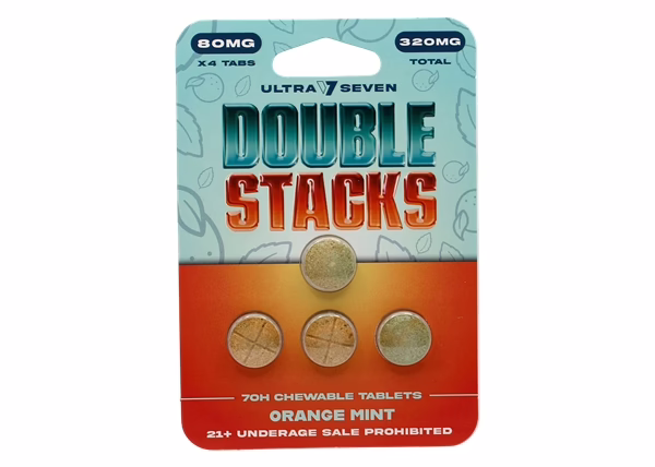 Ultra Seven Double Stacks 80mg 7-Oh 4-Tablets - Orange Mint