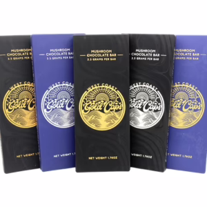 West Coast Gold Caps Mushroom Chocolate Bar