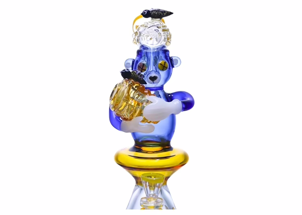 12" Juicy J Glass Teddy Bear Water Pipe