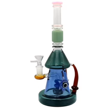 11" All Seeing Eye Horn Art Water Pipe