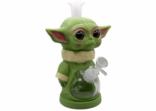 9" Baby Yoda PVC Water Pipe