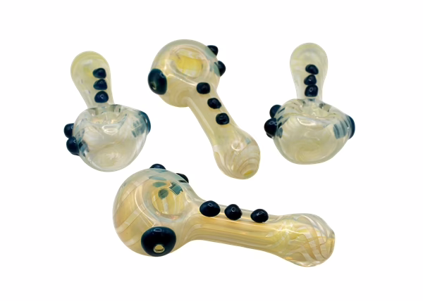 4ct 5" Button Up Fuming Marble Hand Pipe