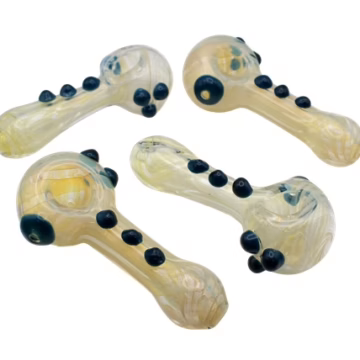 4ct 5" Button Up Fuming Marble Hand Pipe