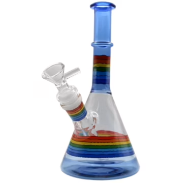 8" Color Art Beaker Water Pipe