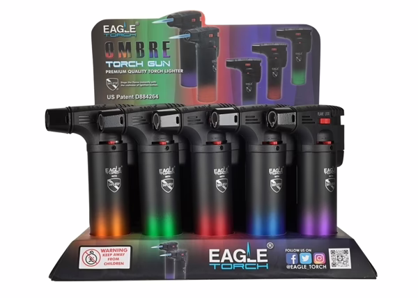 Eagle Torch Gun Lighters – Ombre 15pk