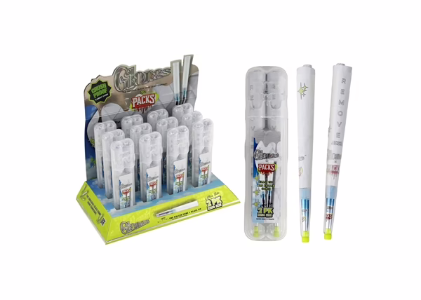 Glones Pre Rolled Cones with Glass Tips - 2pk King Size