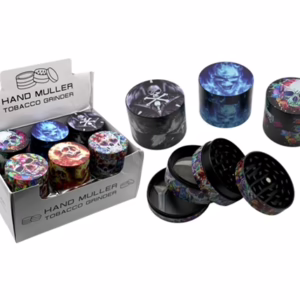 Hand Muller 50mm Tobacco Grinder – Skulls 12pk
