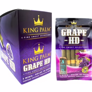 King Palm Grape HD – 5x15pk – Mini Rolls