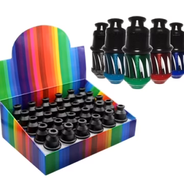 Sneak A Toke Metal Pipe Soft Mouth Piece - Diamond Cut 30pk