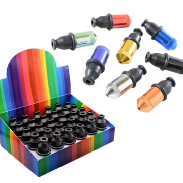 Sneak A Toke Metal Pipe Soft Mouth Piece - Solid Color 30pk