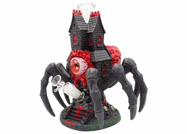 11" Ghost Eye Spider Castle Water Pipe