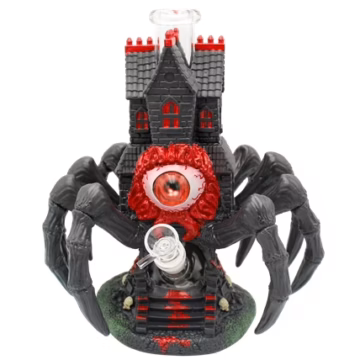 11" Ghost Eye Spider Castle Water Pipe