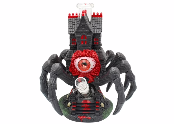 11" Ghost Eye Spider Castle Water Pipe