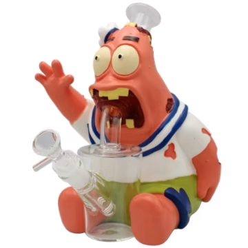 10" Zombie Patrick Star Water Pipe