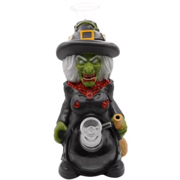 9" Zombie Witch Water Pipe