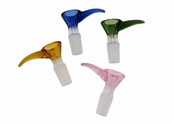 Horn Handle 14mm Glass Bowl Assortment 16pk