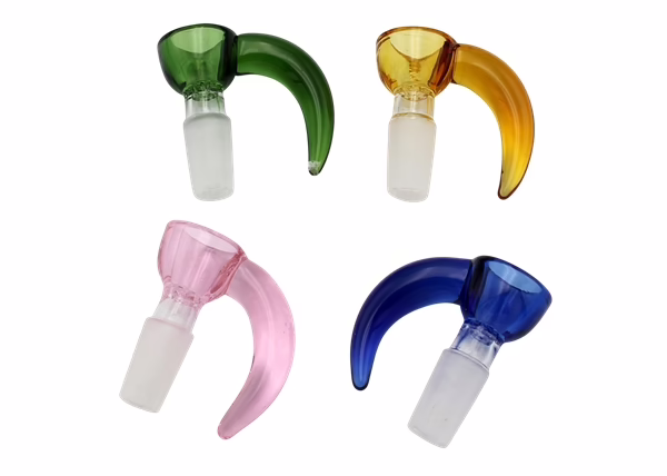 Horn Handle 14mm Glass Bowl Assortment 16pk