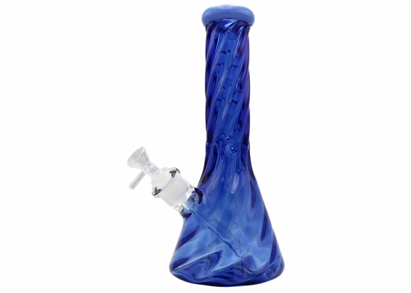 12" 9mm Full Color Twisted Beaker Water Pipe