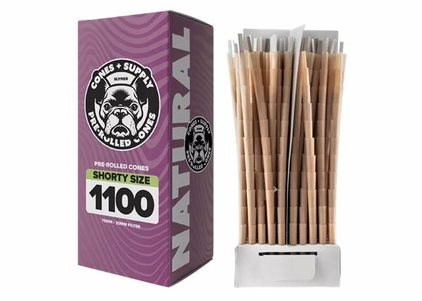 Cones Supply Dog Walker Pre-Rolled Cones 70/20 - Brown - 1100 Count