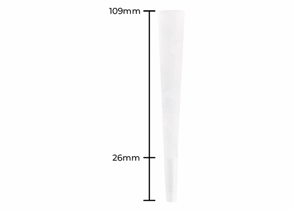 Cones Supply King Size Pre-Rolled Cones 109/26 - White - 800 Count