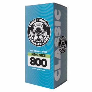 Cones Supply King Size Pre-Rolled Cones 109/26 - White - 800 Count