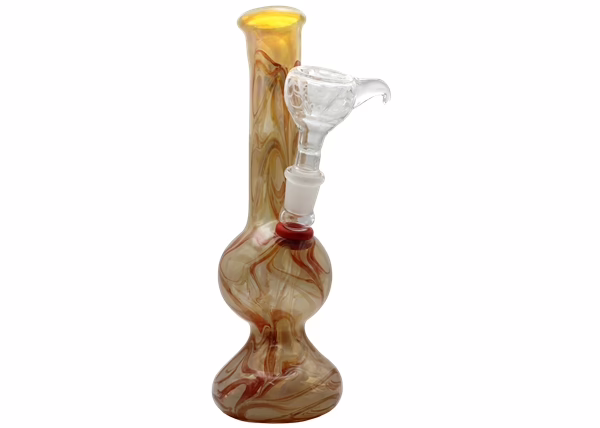 8" US Made Fuming Swirl Art Bubble Shroom Water Pipe