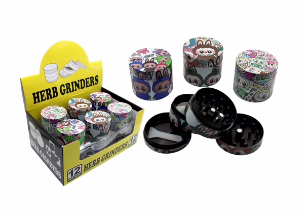 Labubu 40mm Herb Grinders 12pk